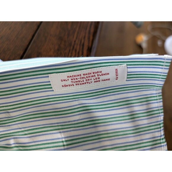 Brooks Brothers Shirt Men's Size 16 1/2 34 The Original Polo Shirt Non Iron EUC - Picture 7 of 7